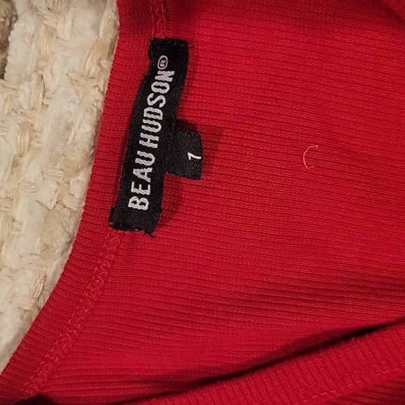 Beau Hudson size 1 red cardigan - Picture 2 of 4